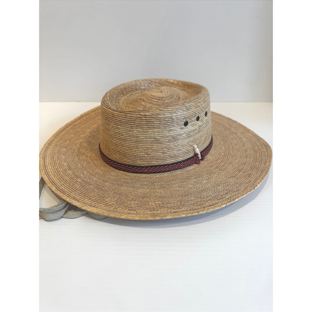 Sahuayo Straw Cowboy Hat Men 58 Tan Legitimo